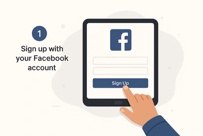 Sign Up with Your Facebook Account